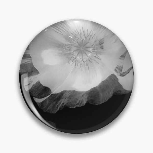 Item preview, black and white frilly poppy effect designed and sold by KABFA Designs.