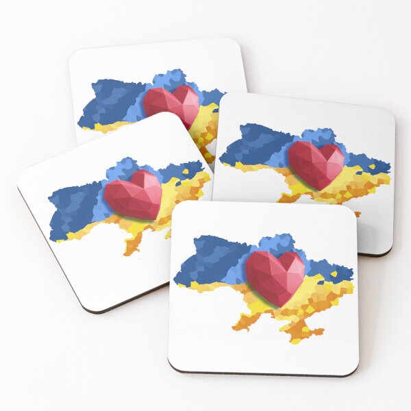 Item preview, Ukraine Map Heart designed and sold by Digi Artworks Store.