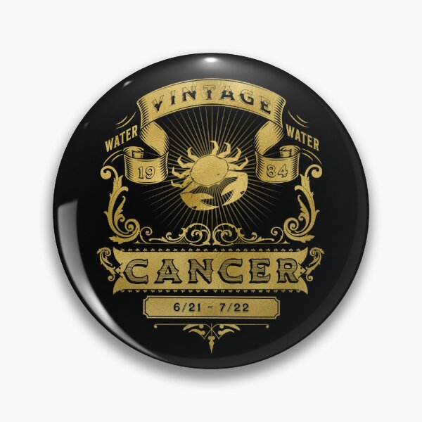 Item preview, The Zodiac Sign of Cancer Golden Vintage 1984 designed and sold by rhombusOnion.