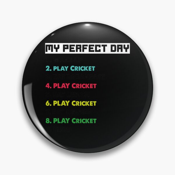 Item preview, My Perfect Day To Play Criket Funny Criket Design Shirt Funny Quarantine Criket Games Play  designed and sold by felyn3gloria.