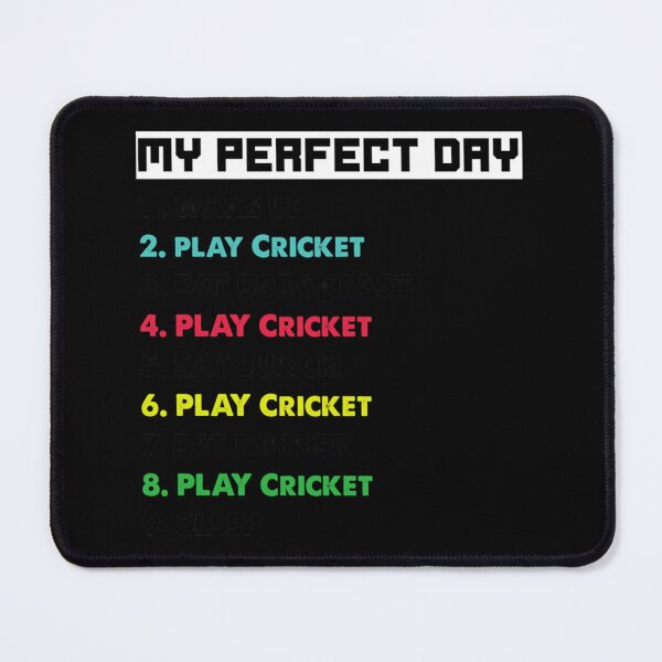 Item preview, My Perfect Day To Play Criket Funny Criket Design Shirt Funny Quarantine Criket Games Play  designed and sold by felyn3gloria.