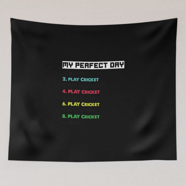 Item preview, My Perfect Day To Play Criket Funny Criket Design Shirt Funny Quarantine Criket Games Play  designed and sold by felyn3gloria.