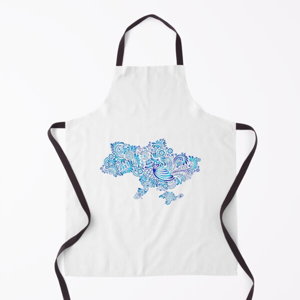 Item preview, Blue Ukrainian Floral Map designed and sold by Digi Artworks Store.