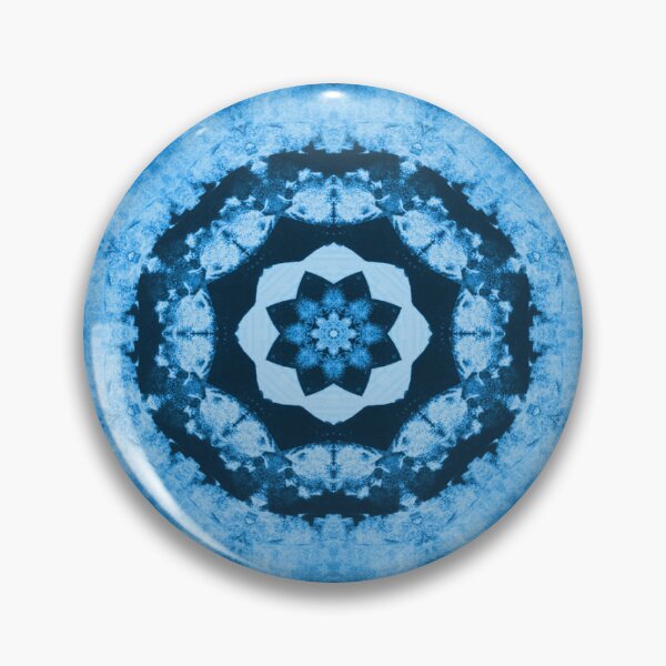 Item preview, Blue Geometric Abstract Floral Pattern designed and sold by KeksWorkroom.
