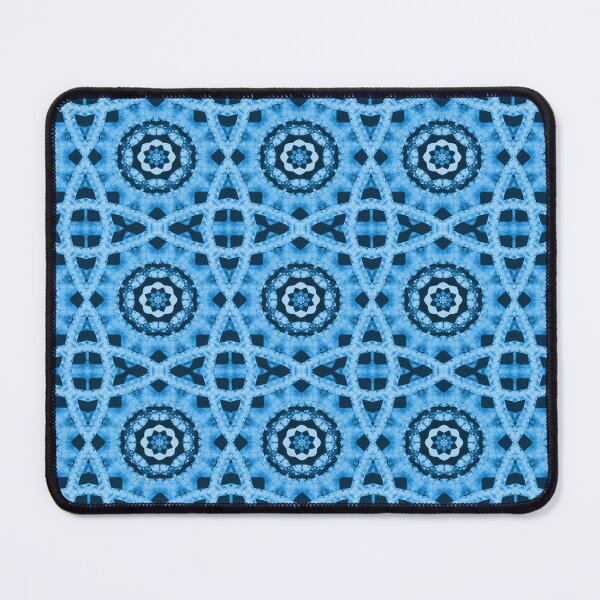 Item preview, Blue Geometric Abstract Floral Pattern designed and sold by KeksWorkroom.