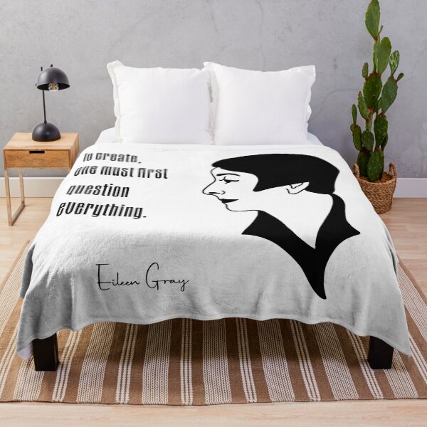 Item preview, To create, one must first question everything - Eileen Gray Portrait designed and sold by Twist Design.