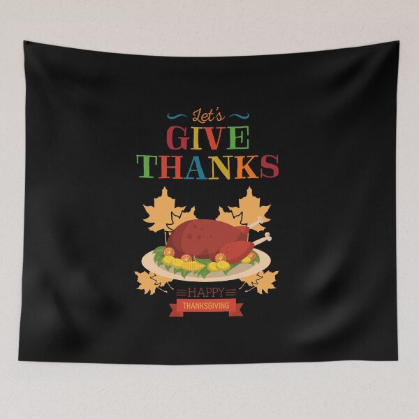 Item preview, Let's Give Thanks Happy Thanksgiving Turkey designed and sold by teewearstyle.