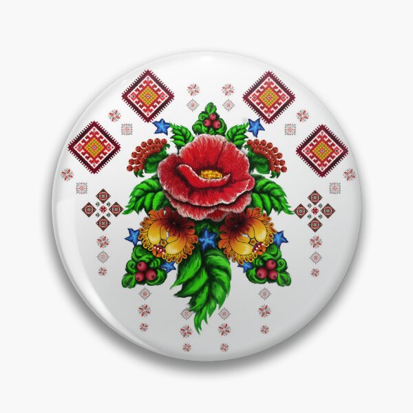 Item preview, Red Poppy, Ukraine Flower Pattern designed and sold by Digi Artworks Store.