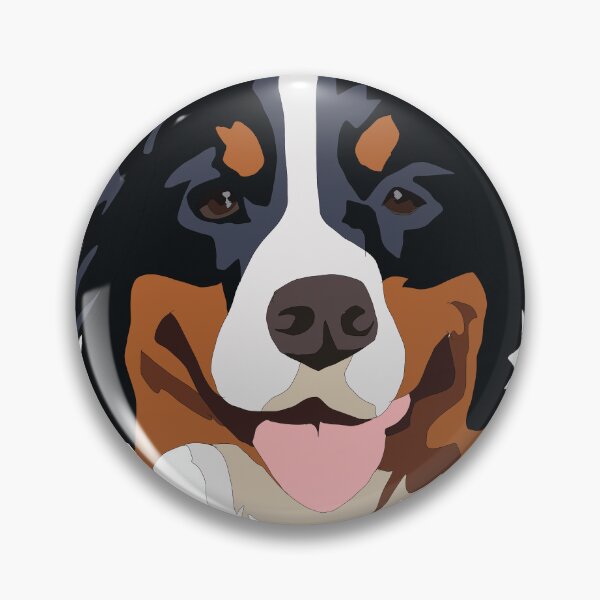 Artikelvorschau, Cute Bernese mountain dog face entworfen und verkauft von LeahcarsArt.