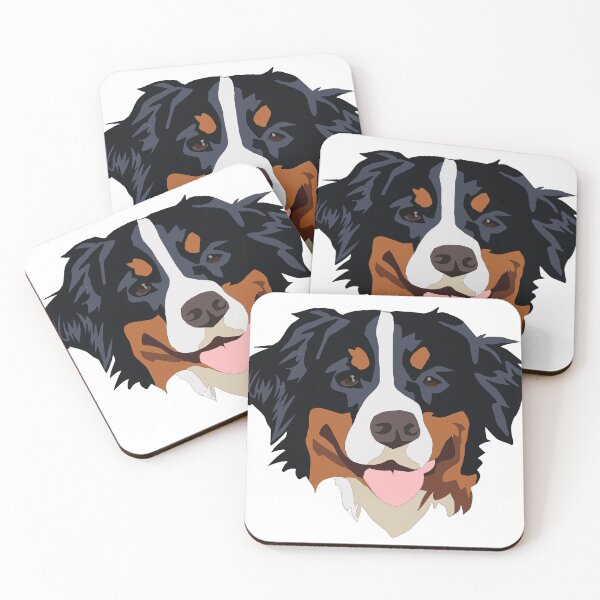 Artikelvorschau, Cute Bernese mountain dog face entworfen und verkauft von LeahcarsArt.