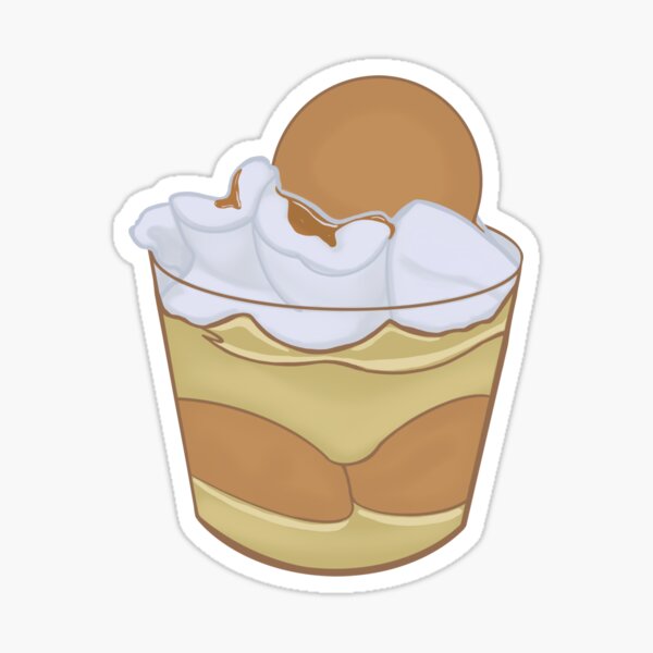 “Banana Pudding” Sticker for Sale by LadyLongLimb | Redbubble