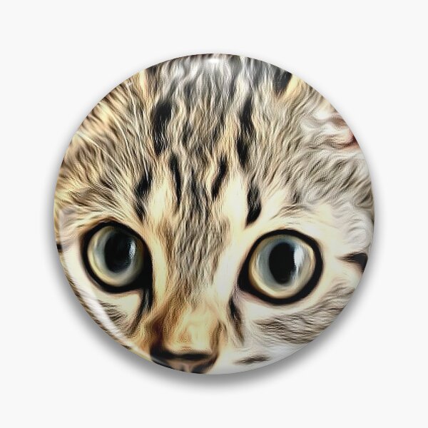 Item preview, Digital portrait of an endearing kitten designed and sold by thalasson.