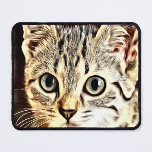 Item preview, Digital portrait of an endearing kitten designed and sold by thalasson.