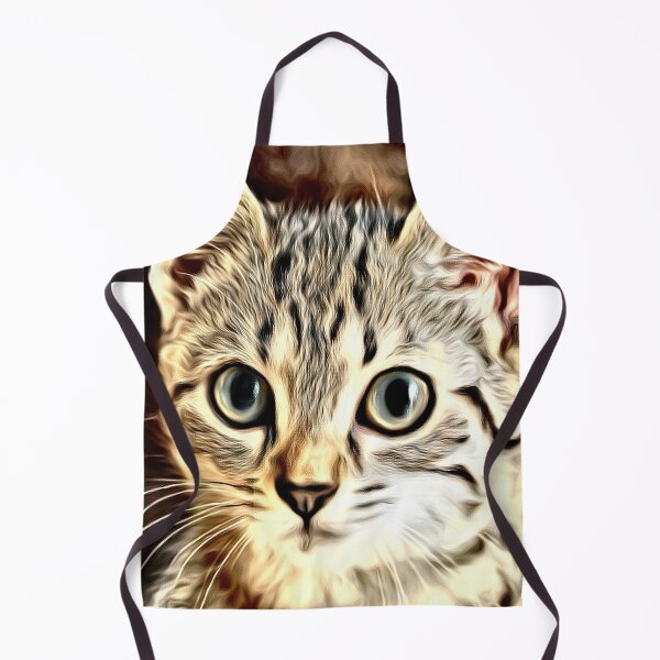 Item preview, Digital portrait of an endearing kitten designed and sold by thalasson.