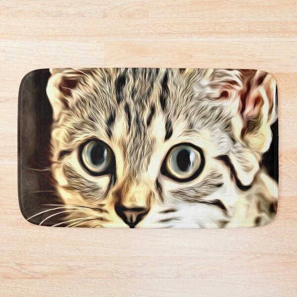 Item preview, Digital portrait of an endearing kitten designed and sold by thalasson.