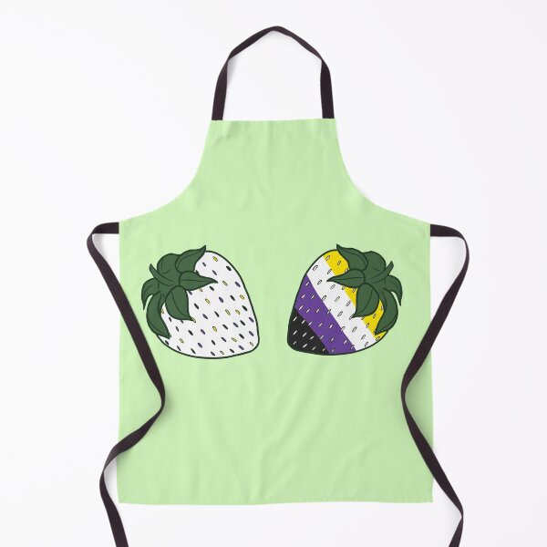 Aperçu de l'œuvre LGBTQ+ Pride Month Strawberries - Non Binary Flag créée et vendue par sophkf-designs.