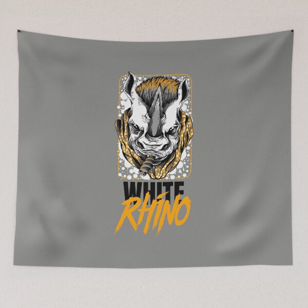 Item preview, White Rhino  Marijuana Cannabis Weed Strain  -420 Stoner Design-  Orange designed and sold by YomeHayin.