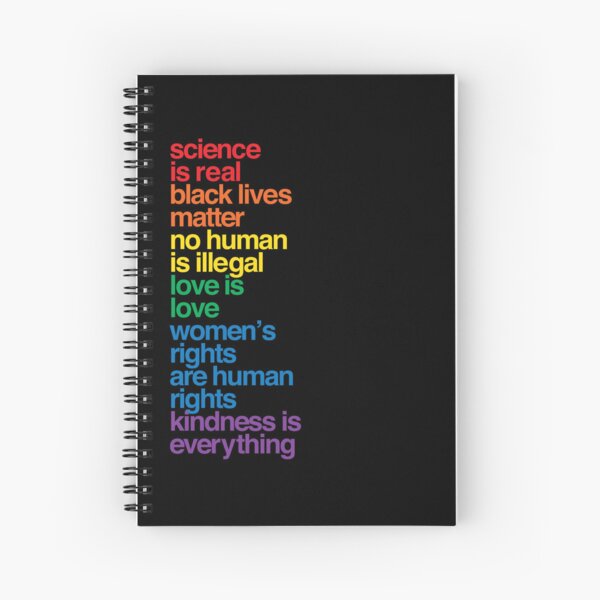 Science is Real Black Lives Matter Spiral Notebook