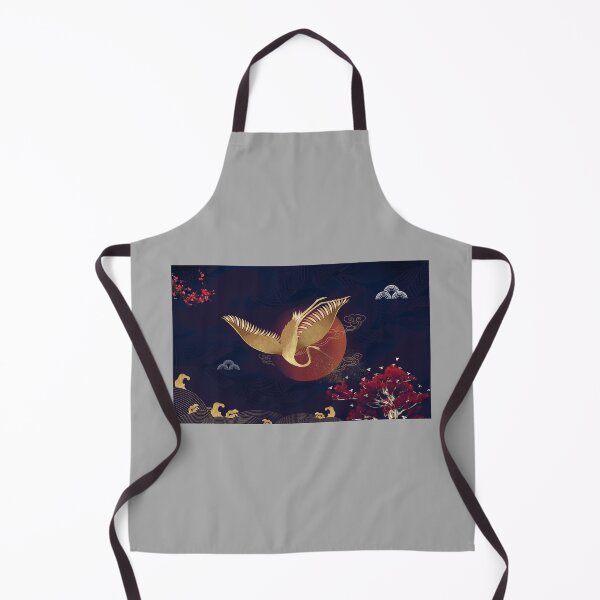 Item preview, Golden Japanese Flying & Red Moon Elegant japan designed and sold by gani-75.