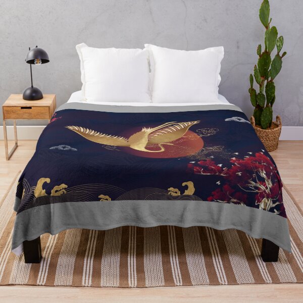 Item preview, Golden Japanese Flying & Red Moon Elegant japan designed and sold by gani-75.