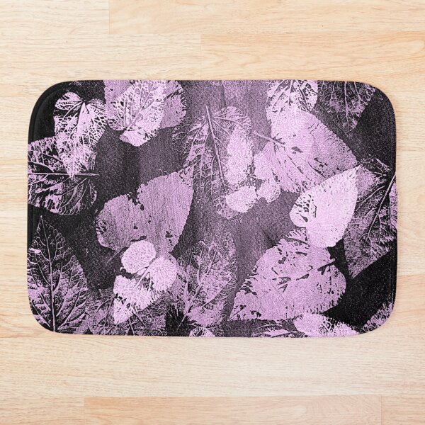 Item preview, Floating leaves Mauve on Black by Kathryn Boundy designed and sold by OB-Studio.