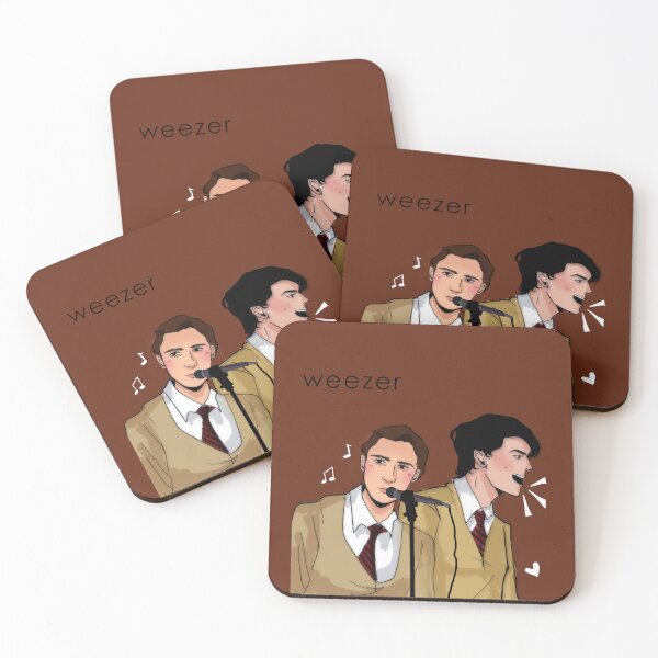 Item preview, Rivers Cuomo Brian Bell Buddy Holly Music Video Art designed and sold by bubbleiel.