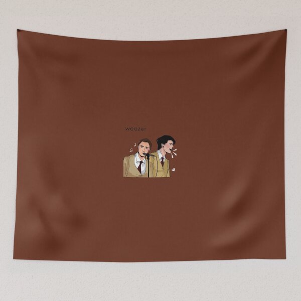 Item preview, Rivers Cuomo Brian Bell Buddy Holly Music Video Art designed and sold by bubbleiel.