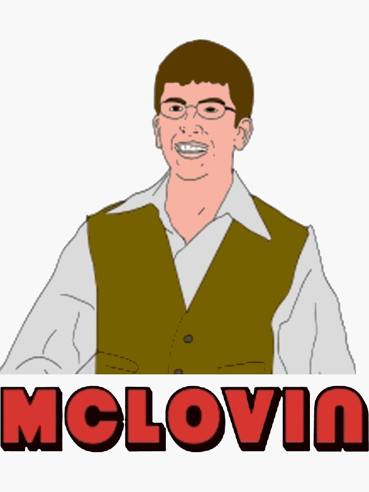 Mclovin Funny Art Sticker For Sale By Carpelhonas Redbubble