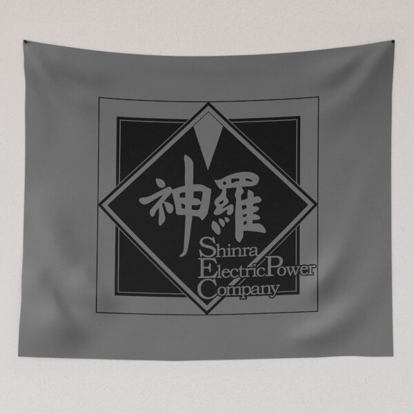 Item preview, Final Fantasy® VII Remake - Shinra Electric Power Company Logo [Black-Framing] designed and sold by MadisonCoulte.