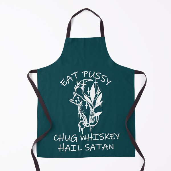 Artikelvorschau, Eat Pussy Chug Whiskey Heil Satan Geschenk entworfen und verkauft von WankyCandle.