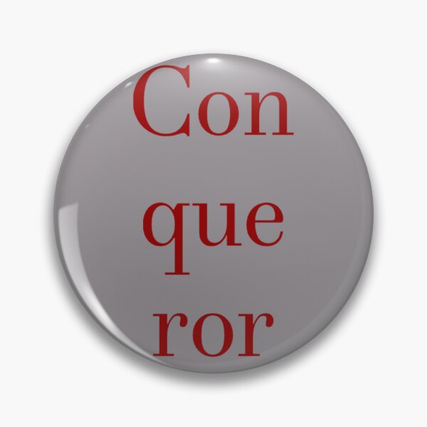 Item preview, Conqueror Red Text designed and sold by MerciMe.