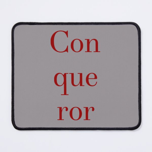 Item preview, Conqueror Red Text designed and sold by MerciMe.