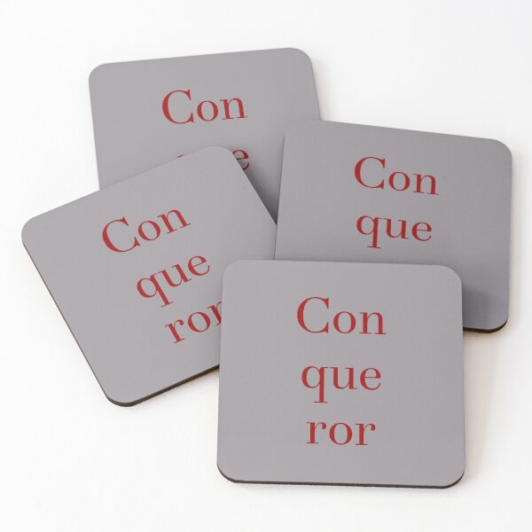 Item preview, Conqueror Red Text designed and sold by MerciMe.