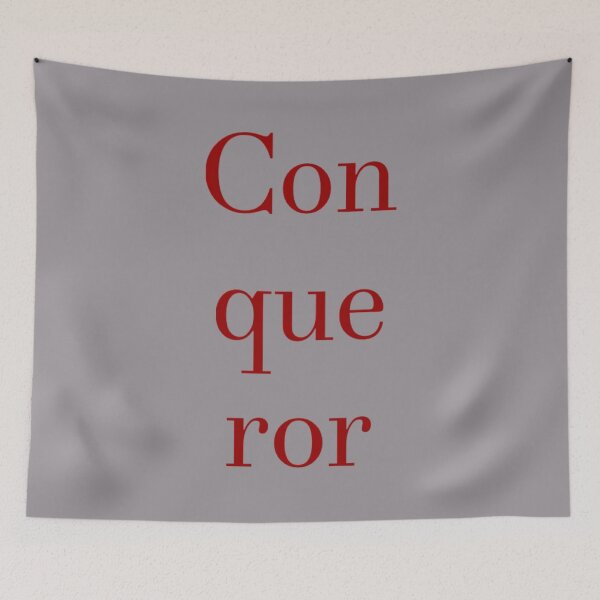 Item preview, Conqueror Red Text designed and sold by MerciMe.