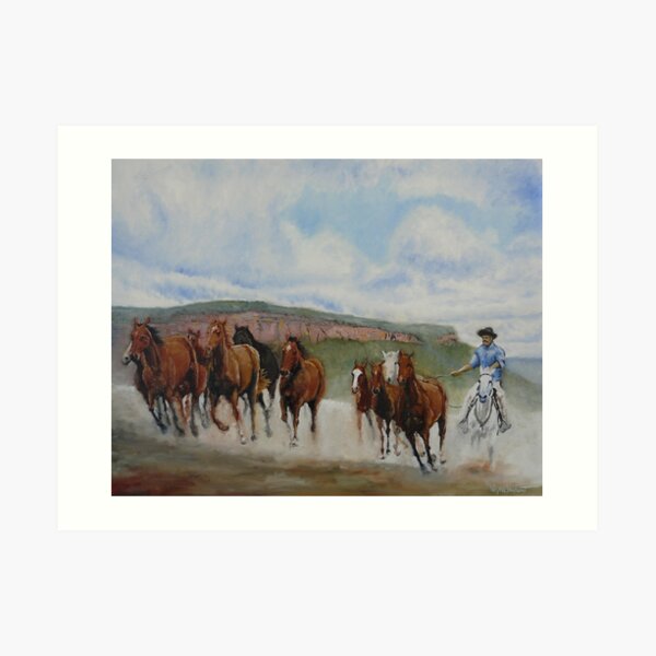 THE MAN FROM SNOWY RIVER Art Print