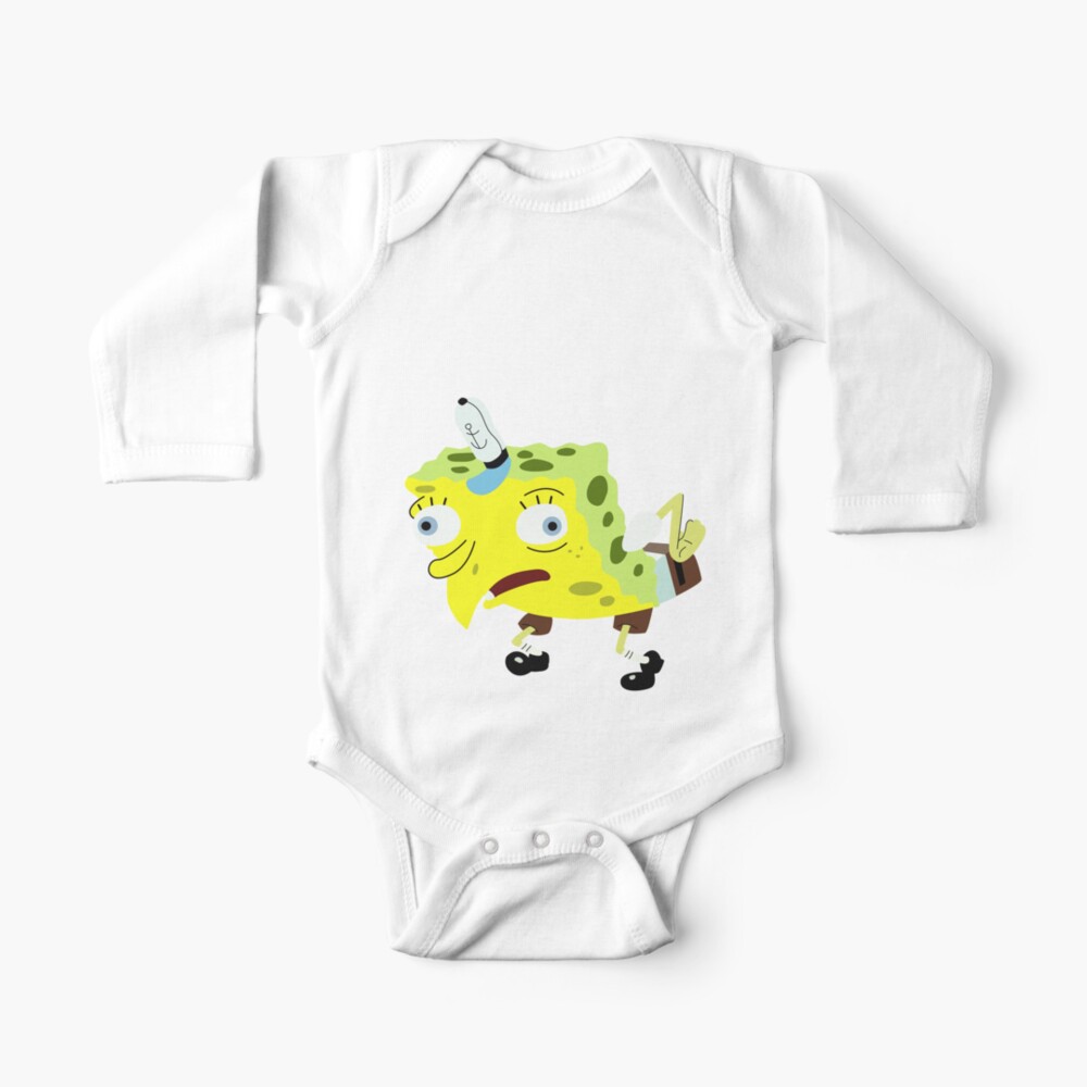 Act Stupid Spongebob Meme Baby One Piece By 19 Redbubble