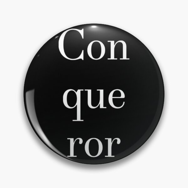 Item preview, Conqueror White Text designed and sold by MerciMe.