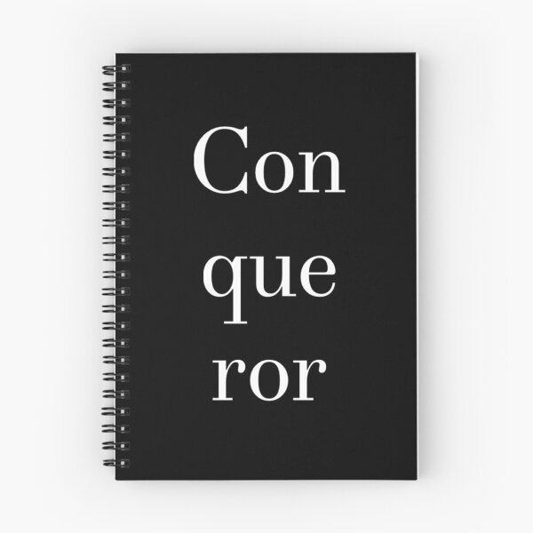 Item preview, Conqueror White Text designed and sold by MerciMe.