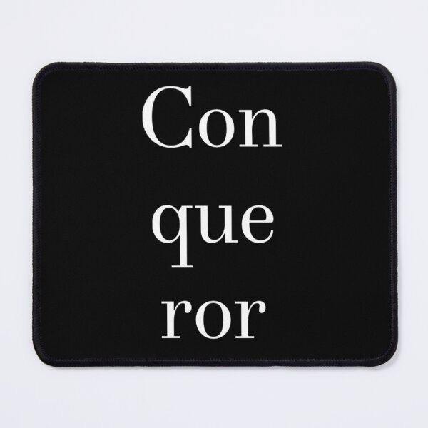 Item preview, Conqueror White Text designed and sold by MerciMe.
