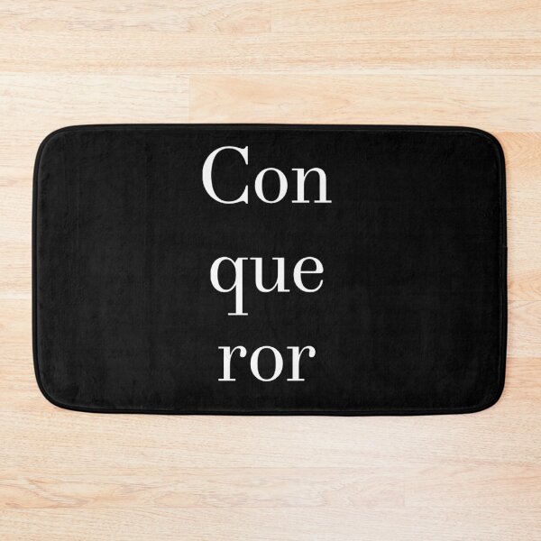 Item preview, Conqueror White Text designed and sold by MerciMe.