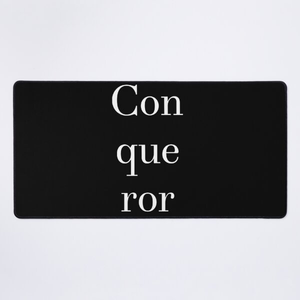 Item preview, Conqueror White Text designed and sold by MerciMe.