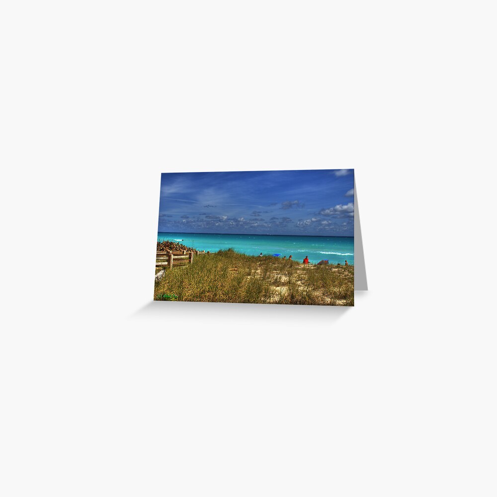 Beach Hike Greeting Card