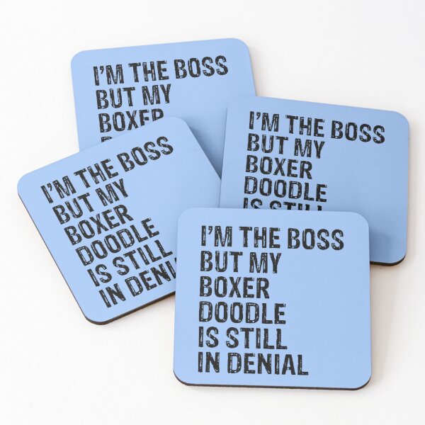 Item preview, I'm The Boss But My Boxer Doodle Still In Denial  designed and sold by Guarddogdrive.