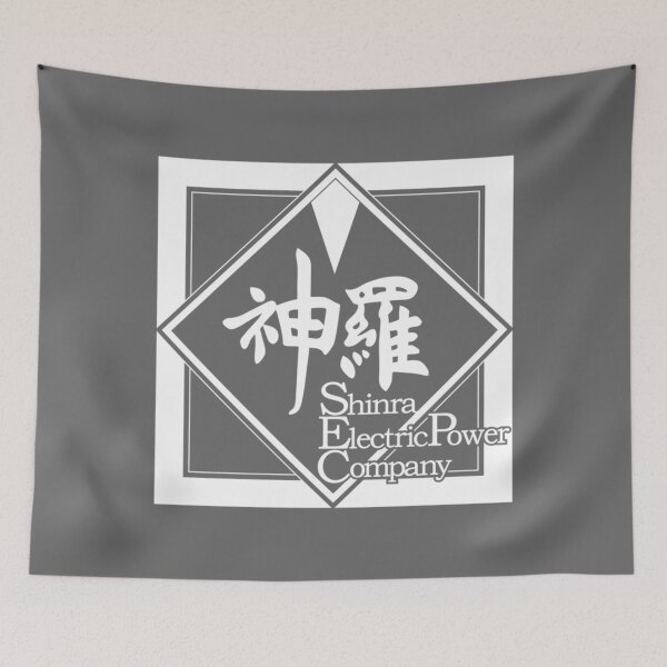 Item preview, Final Fantasy® VII Remake - Shinra Electric Power Company Logo [White-Framing] designed and sold by MadisonCoulte.