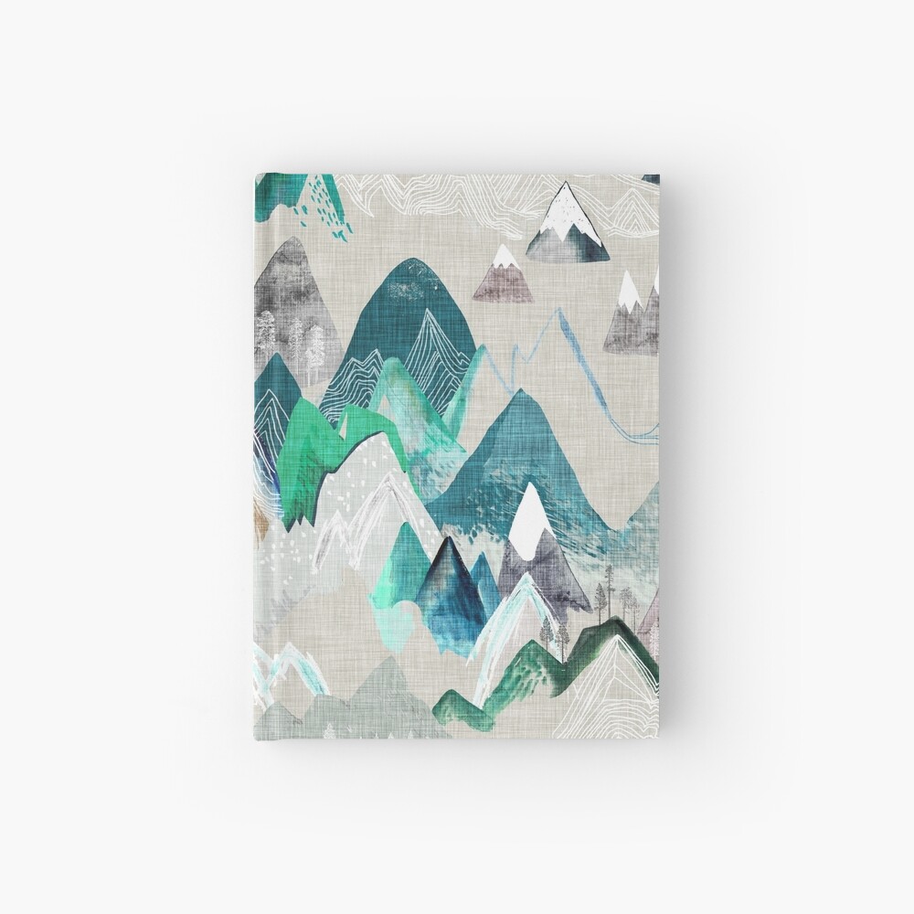 Call of the Mountains (in evergreen) Hardcover Journal