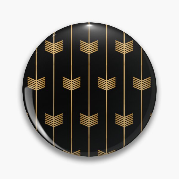 Item preview, Black and golden arrow pattern designed and sold by Art-and-Archaeo.