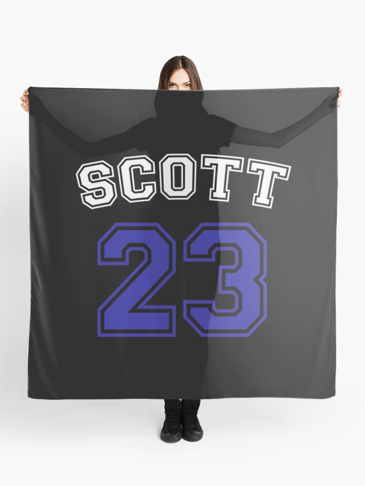 scott 23 one tree hill ravens jersey v2  Scarf for Sale by EuphoricVSn