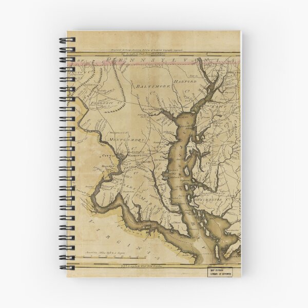 Item preview, Map of the State of Maryland (1795) designed and sold by allhistory.