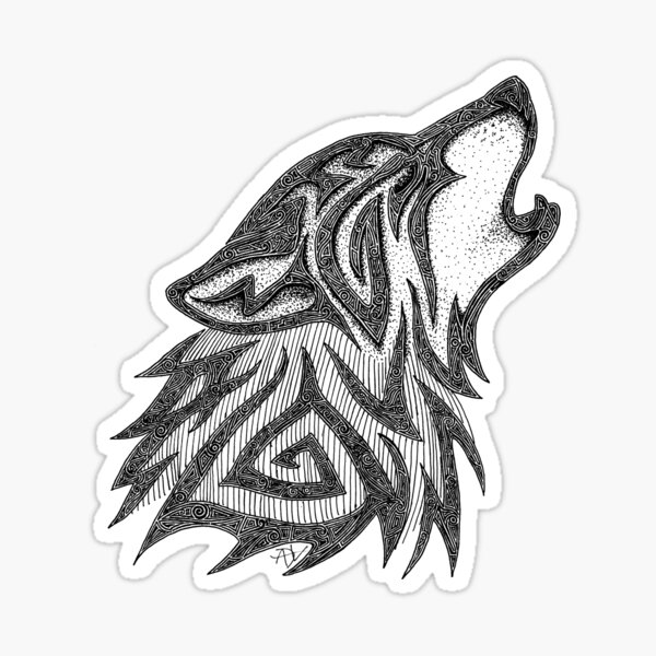 Tribal Wolf Therian Charm -  México
