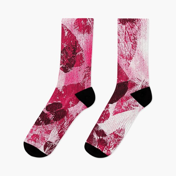 Item preview, Floating leaves Magenta on White by Kathryn Boundy designed and sold by OB-Studio.